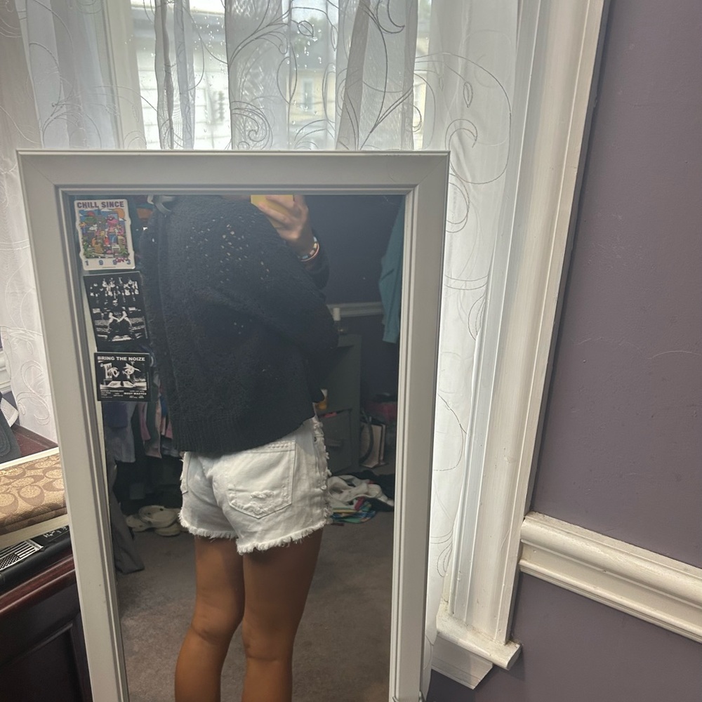 White denim shorts size 27